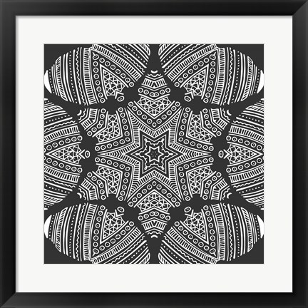 Framed Kaleidoscope Duo I Print