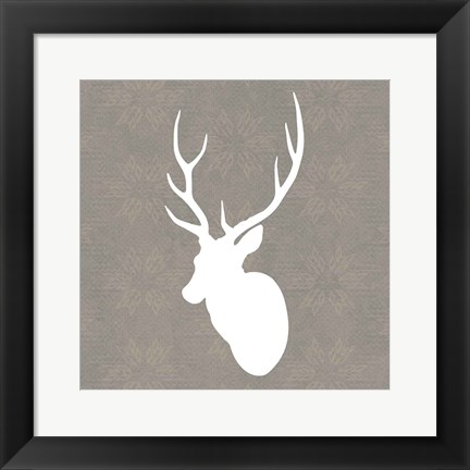 Framed Buck I Print