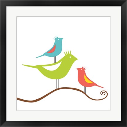 Framed Songbirds II Print