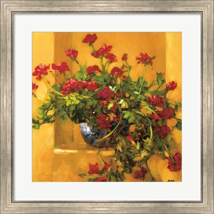 Framed Ivy Geraniums Print