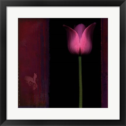 Framed Red Tulip I Print