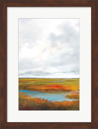 Framed Sunset Over The Marsh II Print