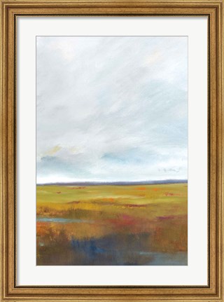 Framed Sunset Over The Marsh III Print