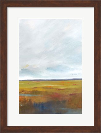 Framed Sunset Over The Marsh III Print