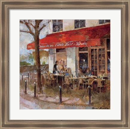 Framed Cafe Saint-Louis Print