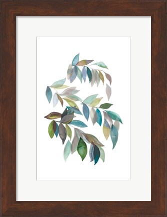 Framed Leaf Collection I Print