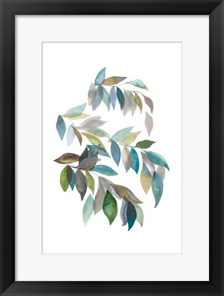 Framed Leaf Collection I Print