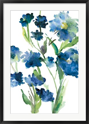 Framed Blue Bliss II Print