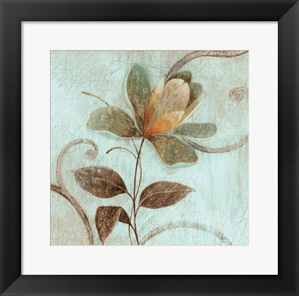 Framed Floral Souvenir I Print