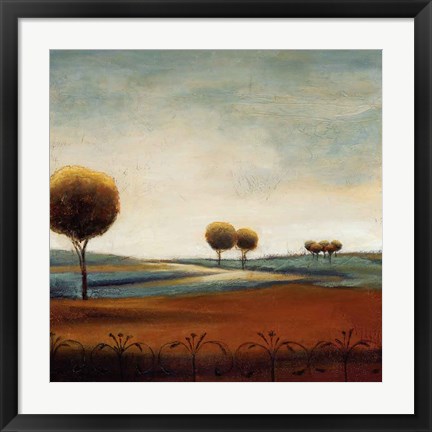 Framed Tranquil Plains I Print