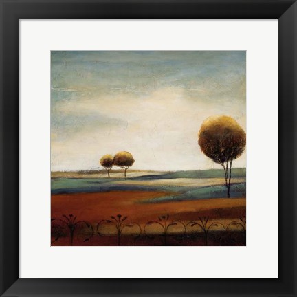 Framed Tranquil Plains II Print