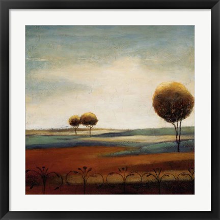 Framed Tranquil Plains II Print