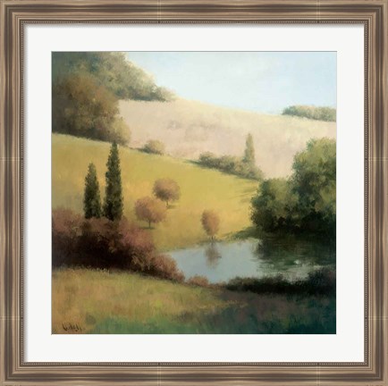 Framed Inspired Hillsides I Print