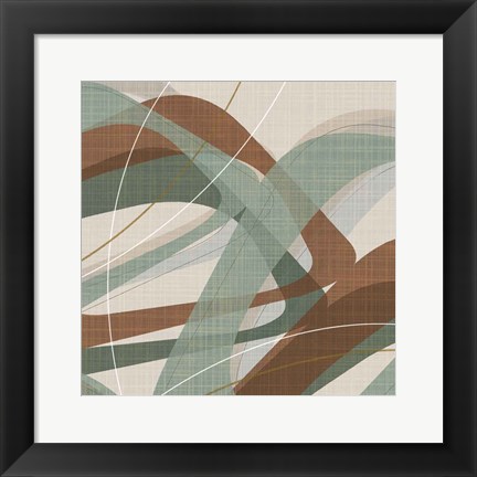 Framed Mint Ripple II Print