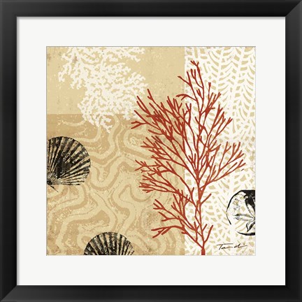 Framed Coral Impressions II Print