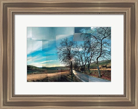 Framed Peneds Vineyards Print