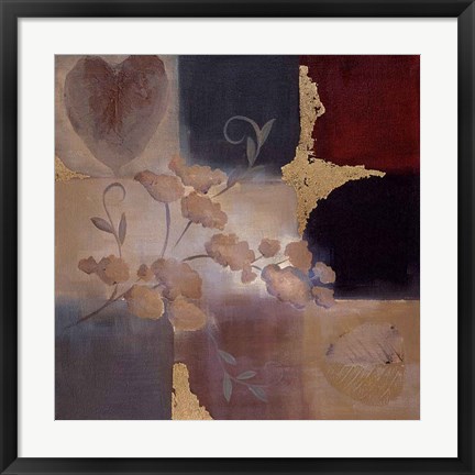 Framed Autumn Accent Floral II Print