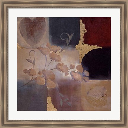 Framed Autumn Accent Floral II Print