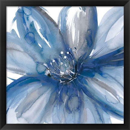 Framed Blue Beauty I Print