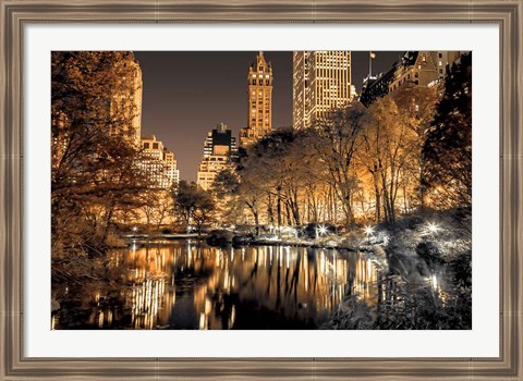 Framed Central Park Glow Print