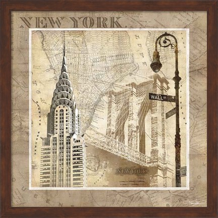 Framed New York Serenade Print