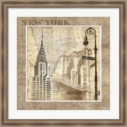 Framed New York Serenade Print