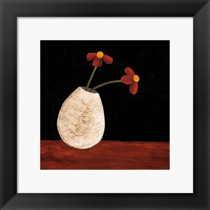 Framed Playful Posies I Print