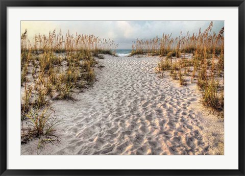 Framed Path To The Beach Print