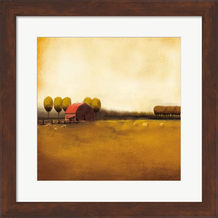 Framed Rural Landscape II Print