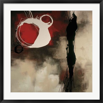 Framed Resonance In Red Print