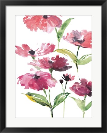 Framed Tickled Pink Posies Print