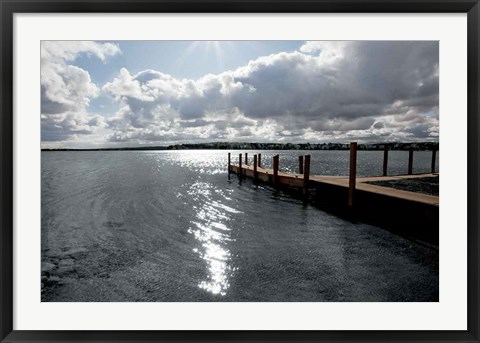 Framed Sunrise at Crooked Lake Print