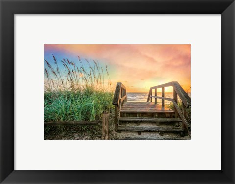 Framed Walk Into Sunrise Print