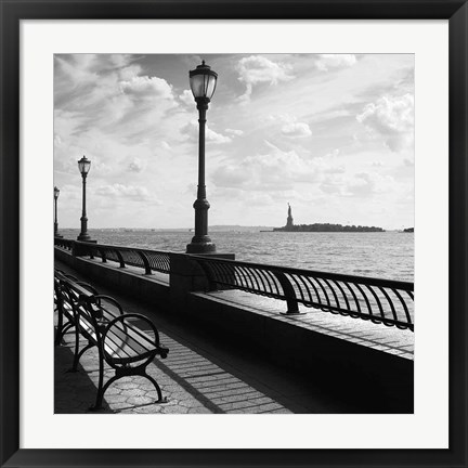 Framed Liberty Bench Print