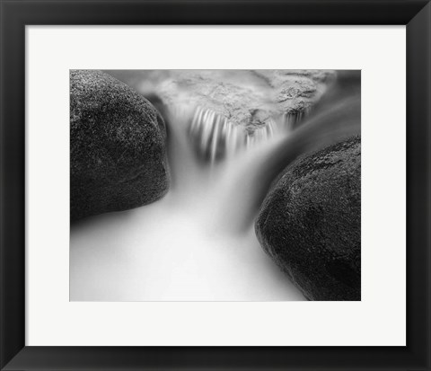 Framed Misty Rocks I Print