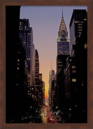 Framed Manhattanhenge Print