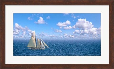 Framed Ocean Sailing Print