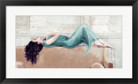 Framed Reclined Beauty II Print