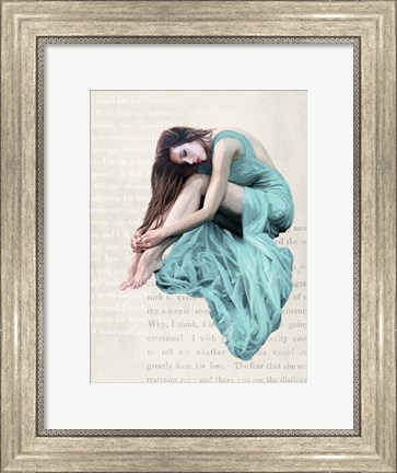 Framed Seated Beauty II Print