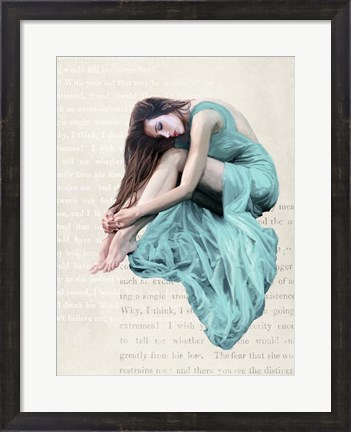 Framed Seated Beauty II Print