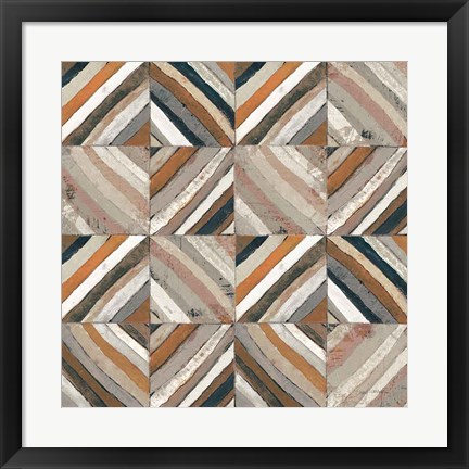 Framed Center II Abstract Warm Print