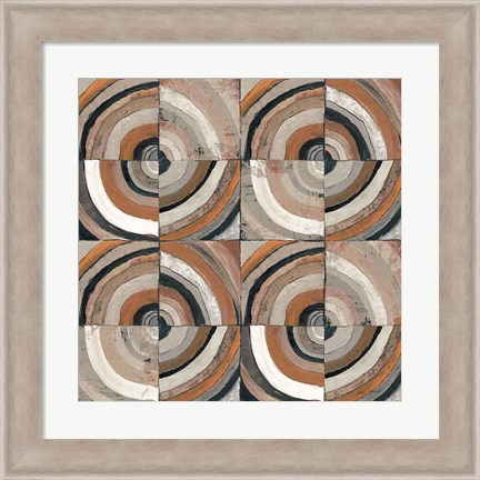 Framed Center I Abstract Warm Print