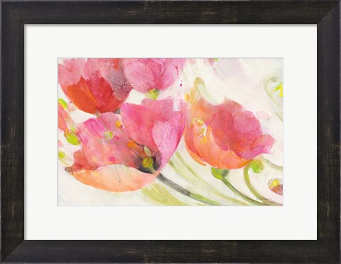Framed Poppies in the Breeze Print