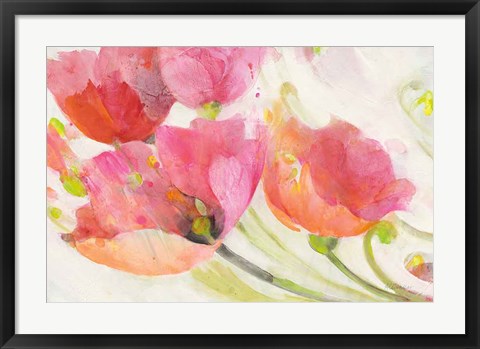 Framed Poppies in the Breeze Print