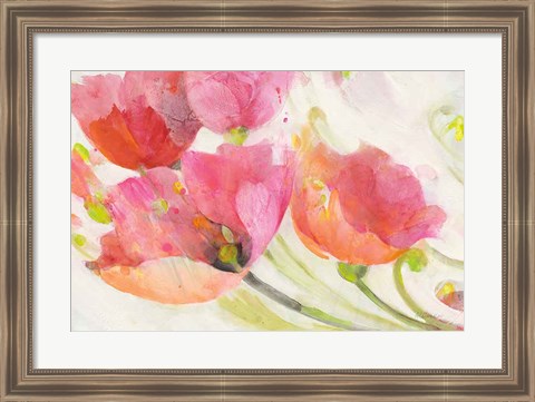 Framed Poppies in the Breeze Print