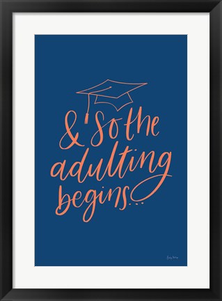 Framed Graduation IV Blue Print