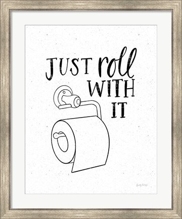 Framed Bathroom Puns V Print