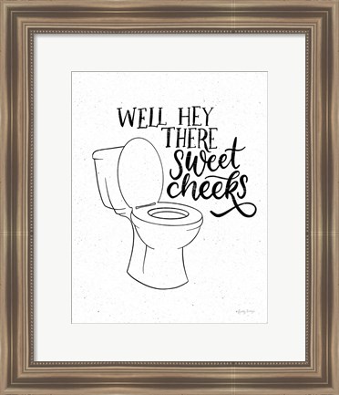 Framed Bathroom Puns III Print