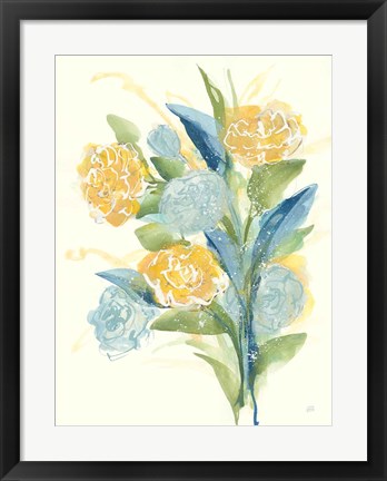 Framed Sunshine Bouquet I Print