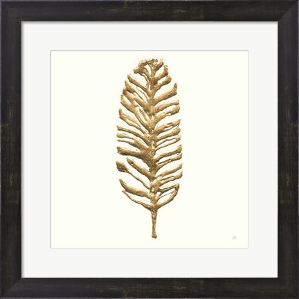 Framed Gilded Palm III Print